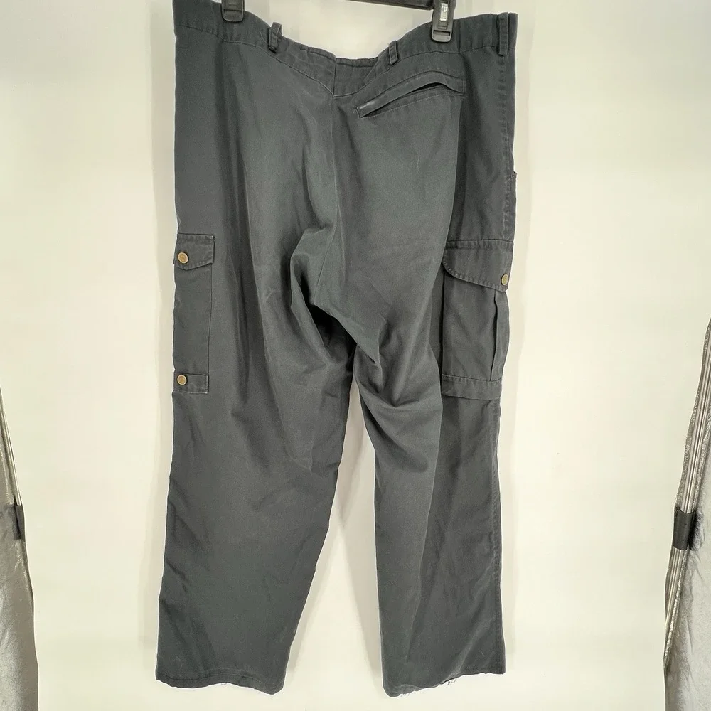 Fjallraven Pants Mens 38x30 Dark‎ Blue G-1000 Cargo Hiking Outdoor